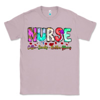 Lilac Nurse Coffee Scrubs Rubber Gloves Classic Tee - CowhideDigitalArt