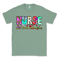 Sage Nurse Coffee Scrubs Rubber Gloves Classic Tee - CowhideDigitalArt