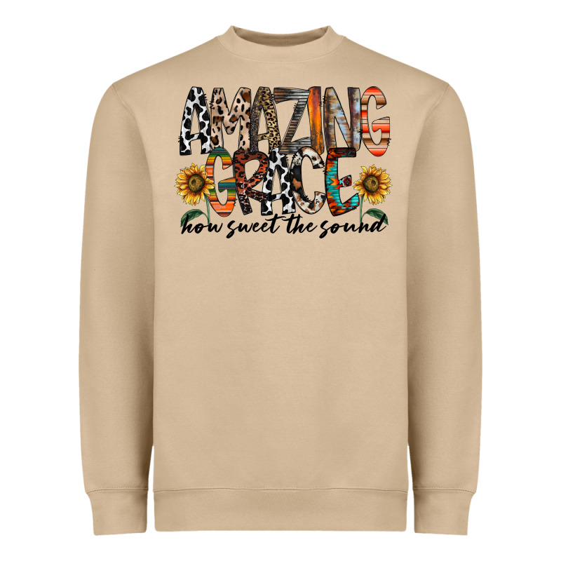 Amazing Grace How Sweet The Sound Heavyweight Sweatshirt by RacoonDesign | Teevron
