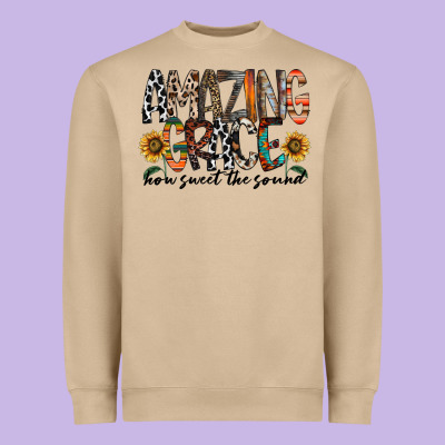 Amazing Grace How Sweet The Sound Heavyweight Sweatshirt Designed By Racoondesign