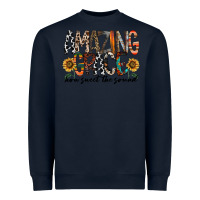 Navy amazing grace how sweet the sound Heavyweight Sweatshirt - RacoonDesign