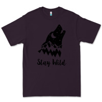 Plum stay wild Premium Tee - Unal Design