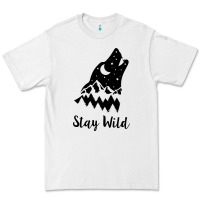 White stay wild Premium Tee - Unal Design