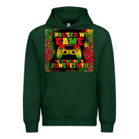 Forest Green i paused my game Urban Hoodie - TumblerDesignByShophia