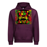 Mauve Wine i paused my game Urban Hoodie - TumblerDesignByShophia
