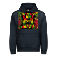 Navy i paused my game Urban Hoodie - TumblerDesignByShophia