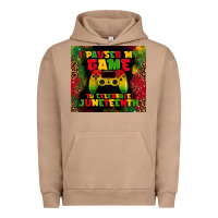 Pigment Burro i paused my game Urban Hoodie - TumblerDesignByShophia