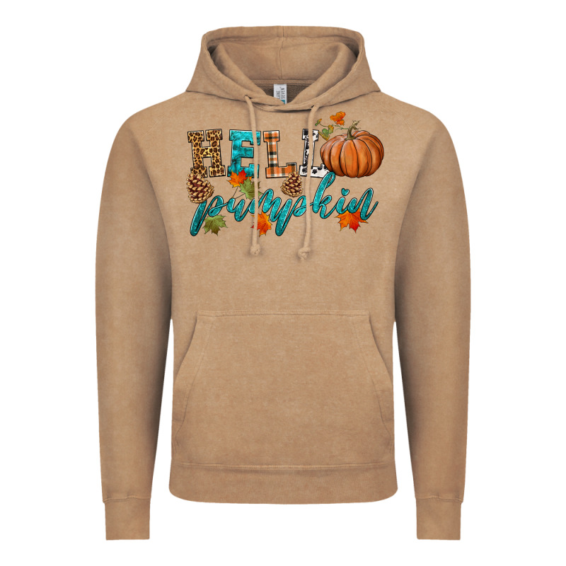 Hello Pumpkin Vintage Hoodie by HRA Design Shop | Teevron