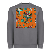 Storm western cross and bull skull seamless pattern Heavyweight Sweatshirt - HRA Design Shop