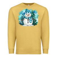 Antique Gold winter snowman Premium Sweatshirt - MaliasSmallBusiness