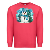 Cardinal winter snowman Premium Sweatshirt - MaliasSmallBusiness