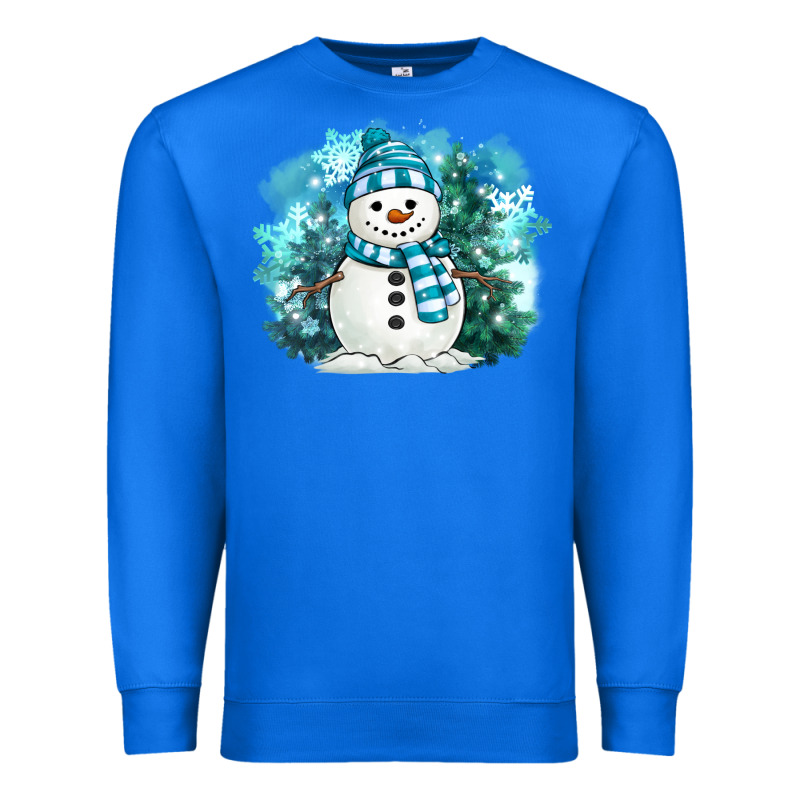 Winter Snowman Premium Sweatshirt by MaliasSmallBusiness | Teevron