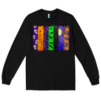 Black halloween brush stroke Long Sleeve Tee - JahusDesignShop