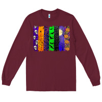 Burgundy halloween brush stroke Long Sleeve Tee - JahusDesignShop
