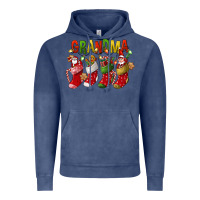 Vintage Denim christmas grandma Vintage Hoodie - FaDigitalArtStudio