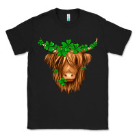 Black St. Patrick’s Day Long Hair Shaggy Cow Classic Tee - Jasminsmagicworld