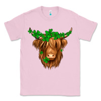 Bubblegum Pink St. Patrick’s Day Long Hair Shaggy Cow Classic Tee - Jasminsmagicworld