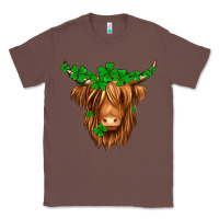 Chestnut St. Patrick’s Day Long Hair Shaggy Cow Classic Tee - Jasminsmagicworld