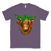 Lavender St. Patrick’s Day Long Hair Shaggy Cow Classic Tee - Jasminsmagicworld