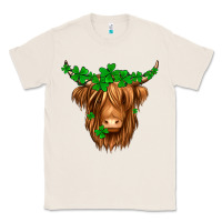 Natural St. Patrick’s Day Long Hair Shaggy Cow Classic Tee - Jasminsmagicworld