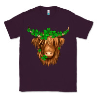 Plum St. Patrick’s Day Long Hair Shaggy Cow Classic Tee - Jasminsmagicworld