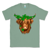Sage St. Patrick’s Day Long Hair Shaggy Cow Classic Tee - Jasminsmagicworld