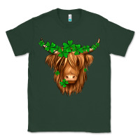 Sports Green St. Patrick’s Day Long Hair Shaggy Cow Classic Tee - Jasminsmagicworld