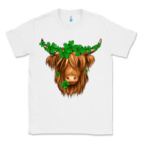 White St. Patrick’s Day Long Hair Shaggy Cow Classic Tee - Jasminsmagicworld