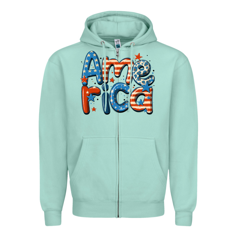 America Zipper Hoodie by MaliasSmallBusiness | Teevron