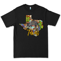 Black texas map armadillo Premium Tee - BarkalooDesign