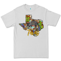 Dove Grey texas map armadillo Premium Tee - BarkalooDesign