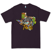 Plum texas map armadillo Premium Tee - BarkalooDesign
