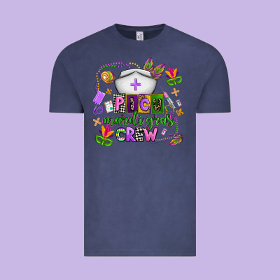 Picu Mardi Gras Crew Vintage Tee Designed By Adodesignshop