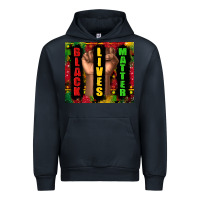 Navy black lives matter juneteenth Urban Hoodie - TumblerDesignByShophia