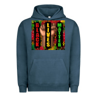 Pigment Midnight Navy black lives matter juneteenth Urban Hoodie - TumblerDesignByShophia