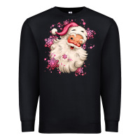 Black pink christmas santa claus Premium Sweatshirt - MaliasSmallBusiness
