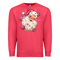Cardinal pink christmas santa claus Premium Sweatshirt - MaliasSmallBusiness