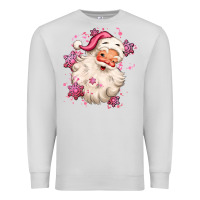 Dove Grey pink christmas santa claus Premium Sweatshirt - MaliasSmallBusiness