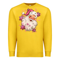 Lemon pink christmas santa claus Premium Sweatshirt - MaliasSmallBusiness