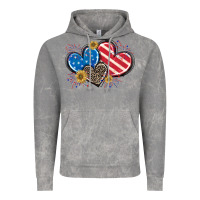 Cloud Rock American Flag heart Vintage Hoodie - CowGirlArtShop