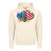 Vintage Artic American Flag heart Vintage Hoodie - CowGirlArtShop