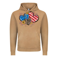 American Flag Heart Vintage Hoodie | Teevron