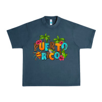 Midnight Navy puerto rico Urban Heavy Tee - AdoDesignShop