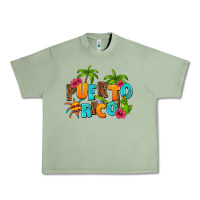 Oil Green puerto rico Urban Heavy Tee - AdoDesignShop