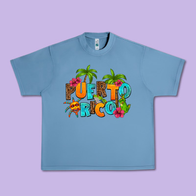 Puerto Rico Urban Heavy Tee Designed By Adodesignshop