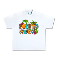 White puerto rico Urban Heavy Tee - AdoDesignShop