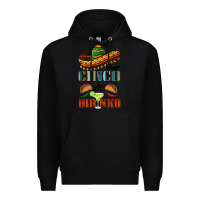Black cinco de dirinko sombrero Premium Hoodie - BarkalooDesign