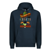 Navy cinco de dirinko sombrero Premium Hoodie - BarkalooDesign