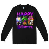 Black happy halloween Long Sleeve Tee - JahusDesignShop