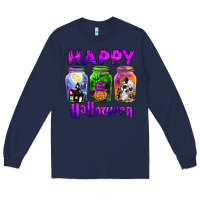 Navy happy halloween Long Sleeve Tee - JahusDesignShop